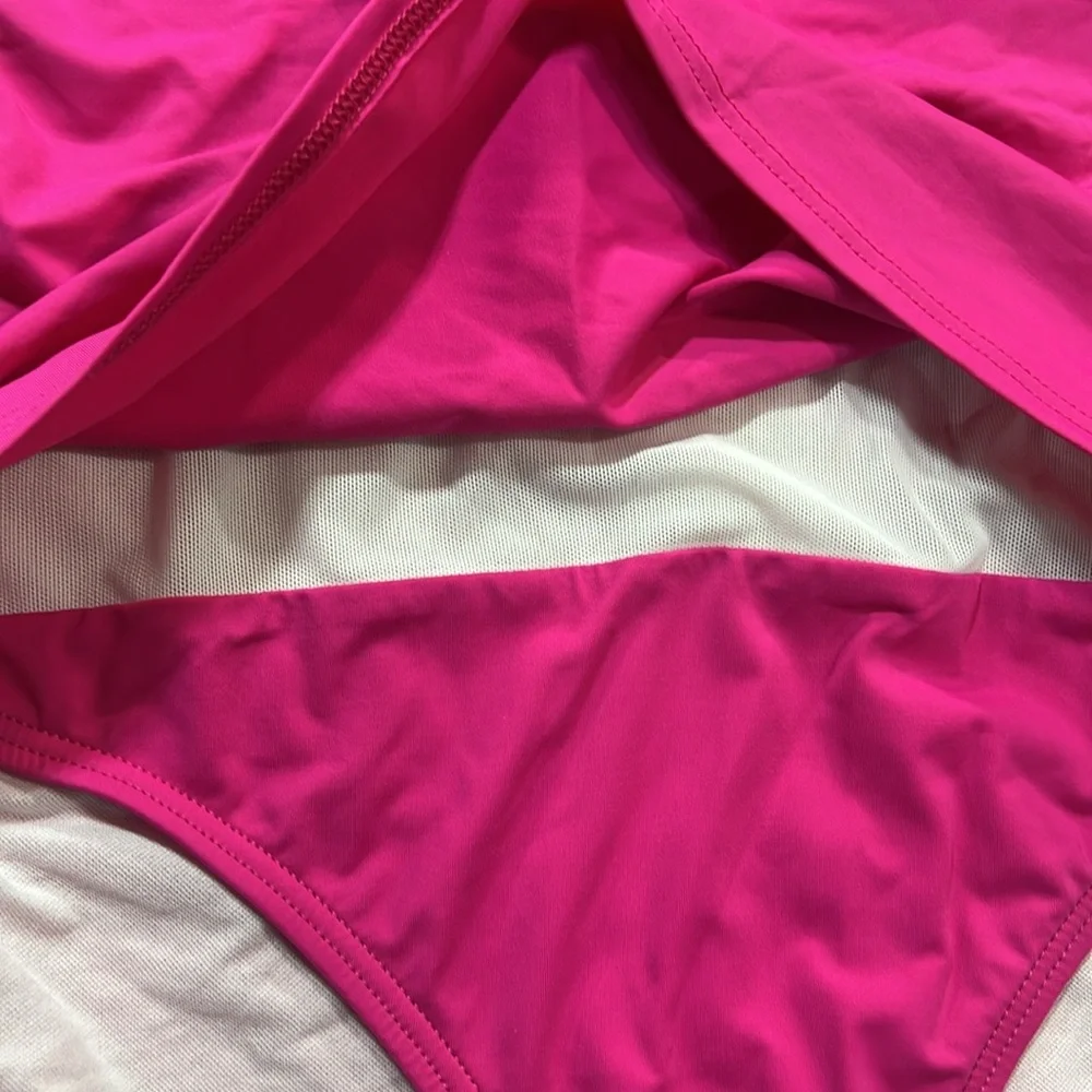Tommy Bahama one piece pink swimsuit size 14 - Picture 6 of 10